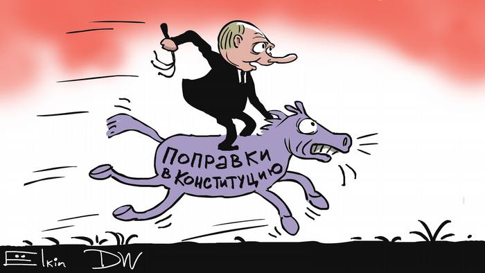 Карикатура на поправки в конституцию